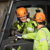 Two smiling Stena employees.