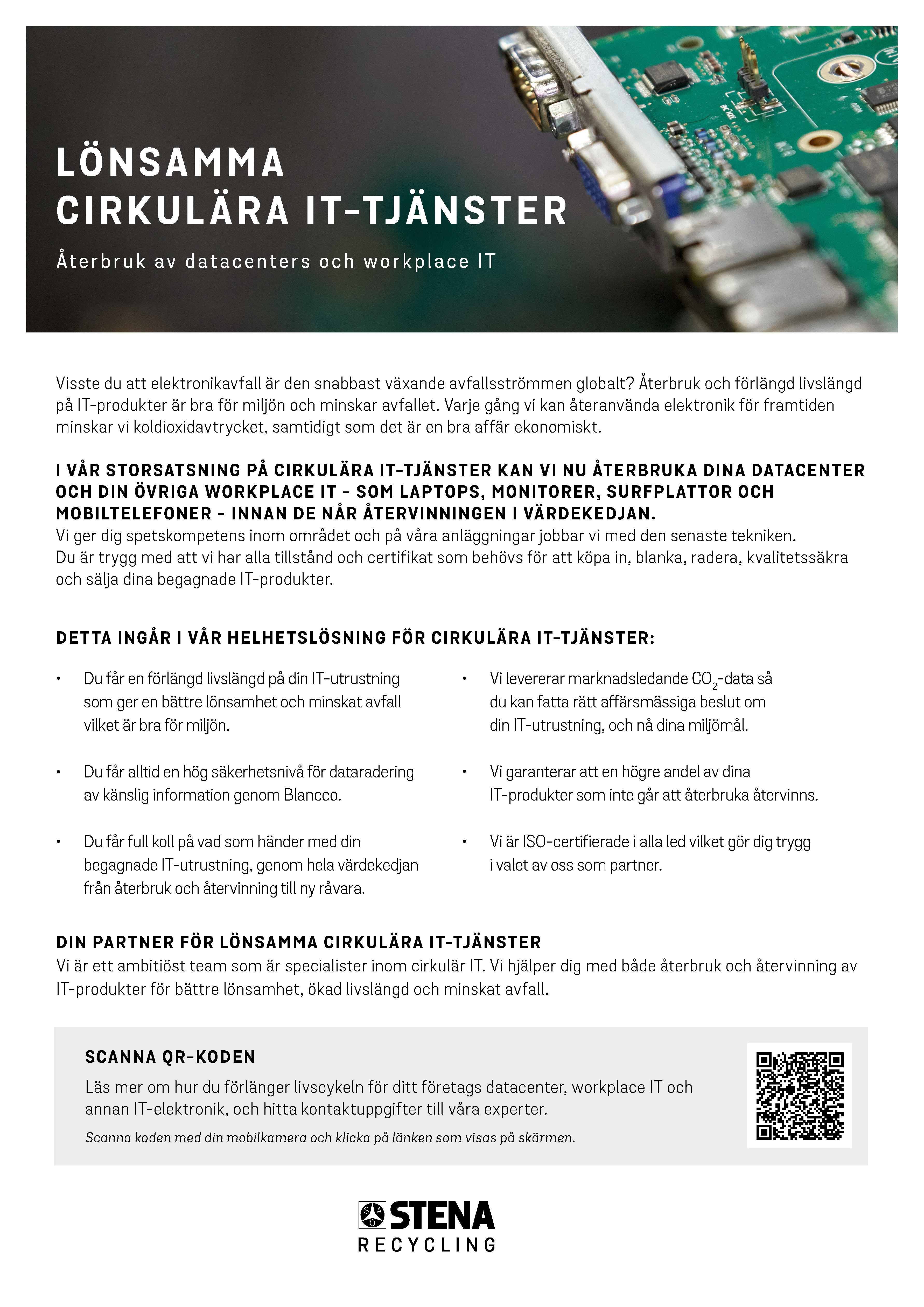 Läs mer om våra tjänster för återbruk